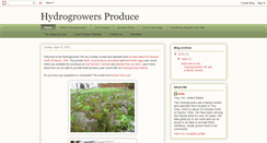 Desktop Screenshot of hydrogrowers-produce.com