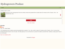 Tablet Screenshot of hydrogrowers-produce.com
